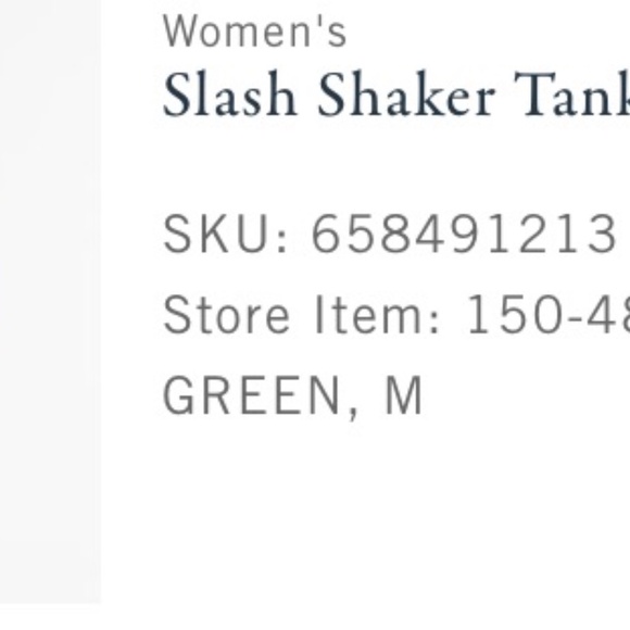 AF Slash Shaker Tank Knit - Green - M - Picture 8 of 8
